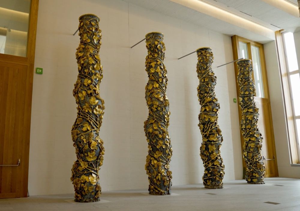 Restauración de cuatro columnas salomónicas para la Galería de Colecciones Reales